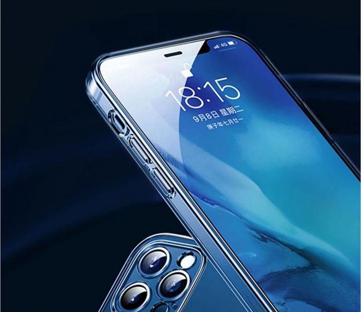Produktbild Screenguard iPhone 12 Pro Max Gummi Hülle Camera Protector Case (Apple iPhone 12 Pro Max)