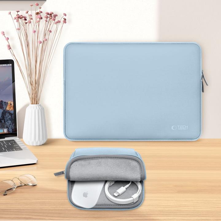 Produktbild Tech-Protect Neoslim Laptop Sleeve 13-14" with accessory pouch - Blue (14")