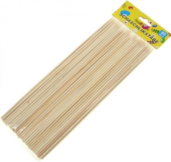 Immagine prodotto Trend-24 Spiedini da cucina in legno 80s, lunghi 25cm in bambù