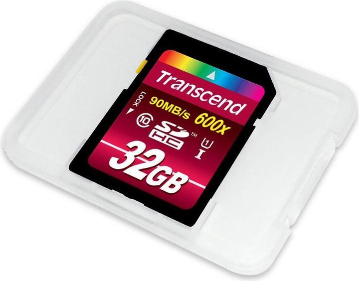 Actual product image Transcend SDHC Ultimate 600x (32 GB, SDHC, U1, UHS-I)