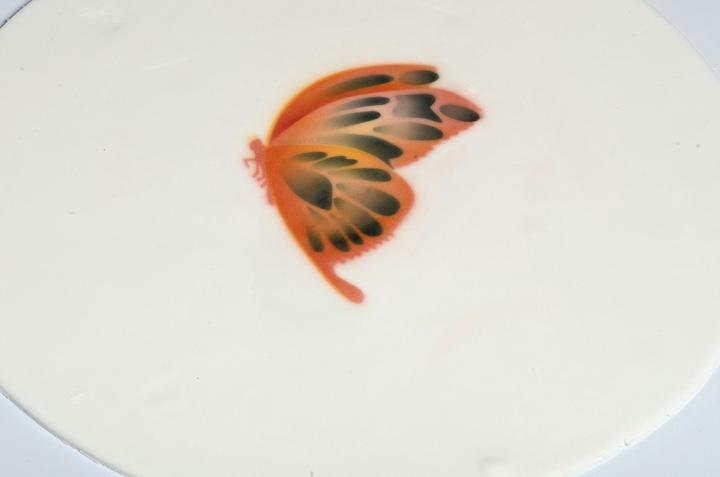 Immagine prodotto Martellato aerografo stencil farfalla
