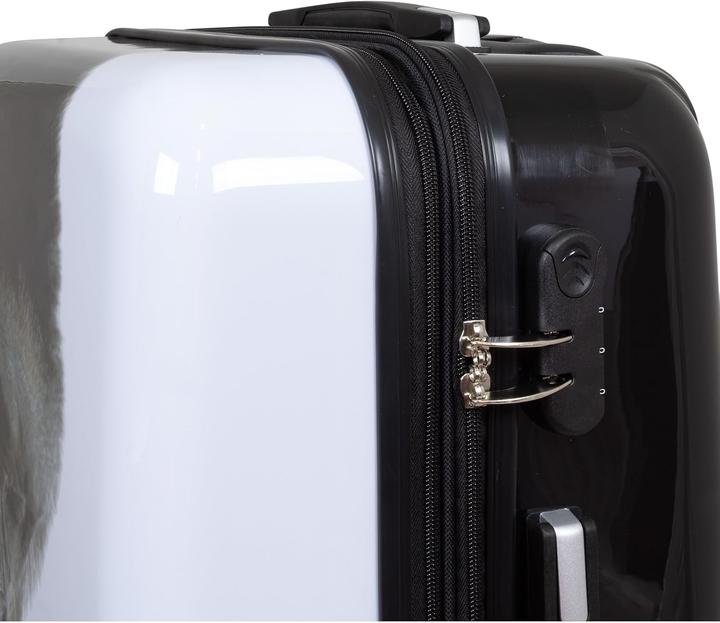 Immagine prodotto Trendyshop365 Erweiterbarer Hartschalen-Citykoffer mit Gorilla-Motiv (66 l, M (50 - 90l))