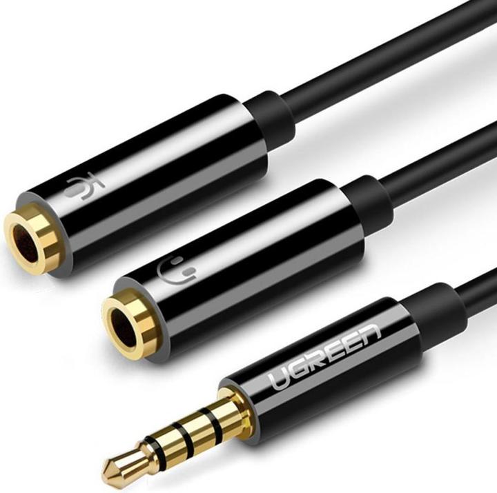 Ugreen Headset Splitter (0.15 m, 3.5mm Klinke (AUX))