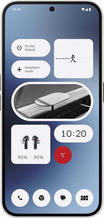 Actual product image Nothing Phone (2a) (256 GB, White, 6.70", Dual SIM, 50 Mpx, 5G)