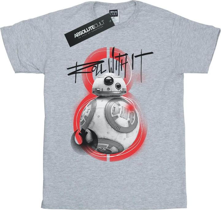 Star Wars The Last Jedi BB8 Roll With It TShirt Jungen