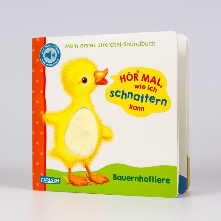 Immagine prodotto Hör mal, wie ich schnattern kann (Mein erstes Streichel-Soundbuch 1) (Tedesco)