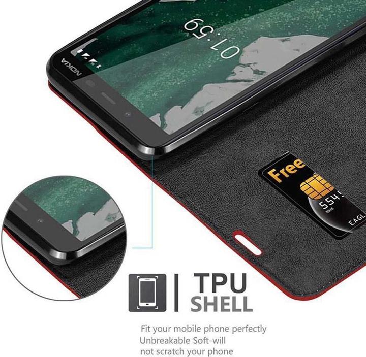 Actual product image Cadorabo Book Invisible Magnet Cover (Nokia 1 Plus)