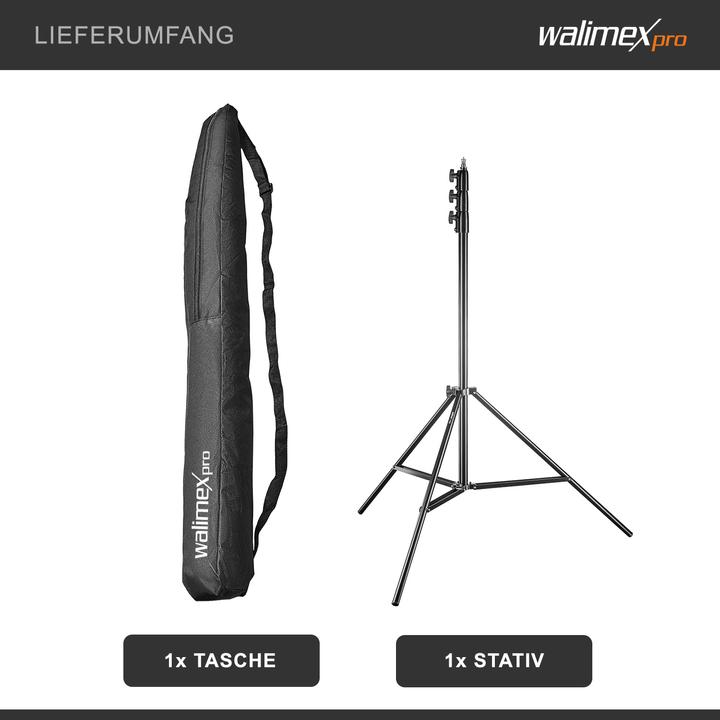 Produktbild Walimex pro pro Lampenstativ AIR mit Luftdämpfung (355 cm, 8 kg)