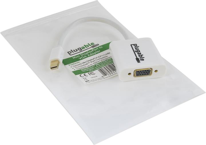 Produktbild Plugable Mini DP (TBT 2) to VGA Adapter (VGA, Mini DP)
