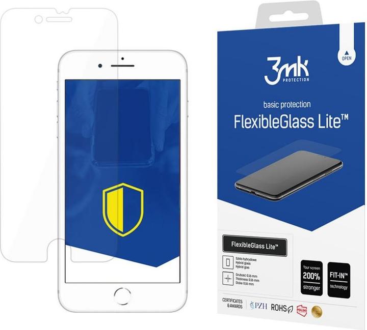 3MK hybrid glass Flexible 2.5D Lite for iPhone 8 (1 Stück, Apple iPhone 8)