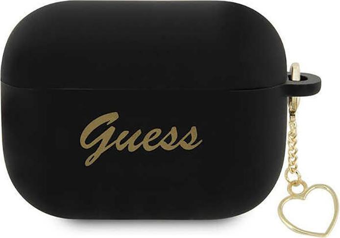 Actual product image Guess 4G Charms Heart Silicone Case for Apple Airpods Pro 2 - black (Headphone bag)