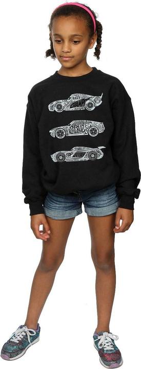 Immagine prodotto Disney Cars Text Racers Felpa Ragazze (152, 158)