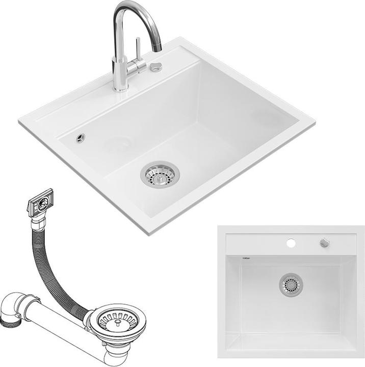 Produktbild Bergström Valencia (Einbauspüle, 51 cm, 56.50 cm)