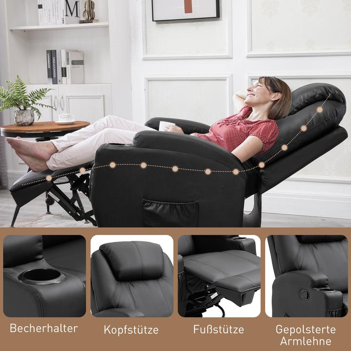 Immagine prodotto Homcom Massagesessel mit Liegefunktion