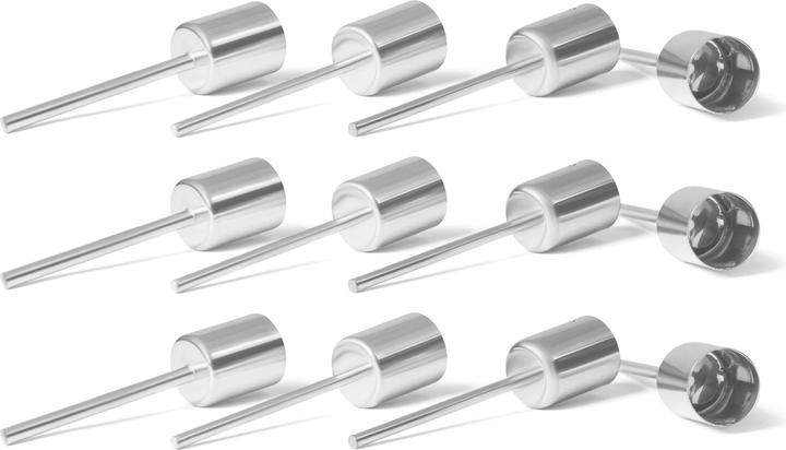 Actual product image Novaliv 12x Stick Candle Holder silver I Candle Pick 10 x 2,5 cm Candle Pin Advent Wreath Decoration I