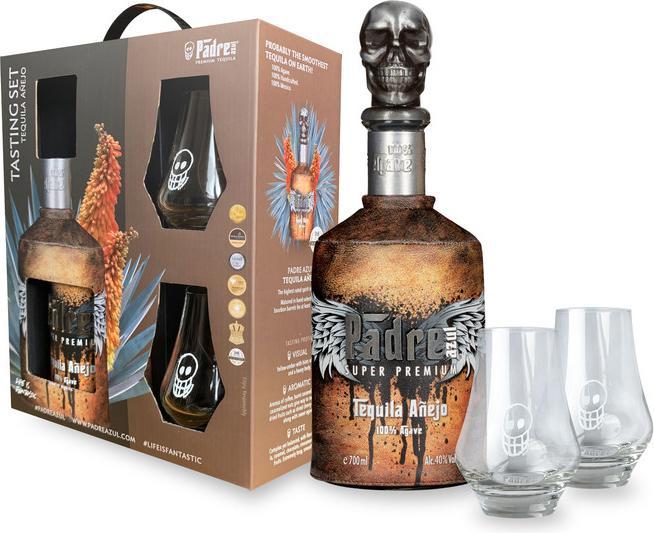 Padre Azul Coffret de dégustation de Tequila Añejo (1 x 70 cl)