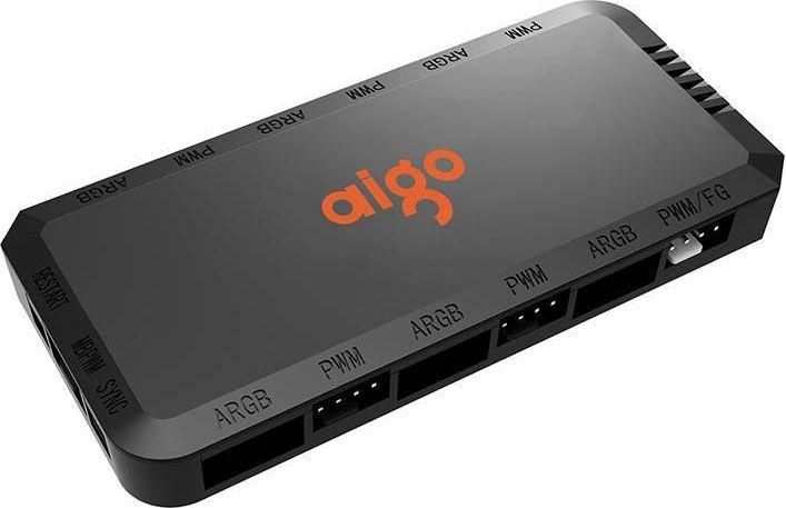 Image du produit Aigo APC1 RGB PWM Fan control box for computer + remote controller (black)