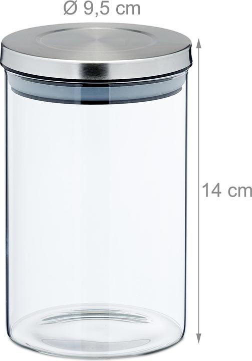 Actual product image Relaxdays 4x storage jars (0.75 l)