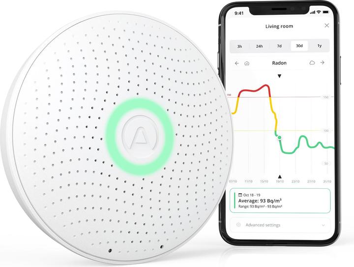 Actual product image Airthings Wave Plus Room Air Sensor
