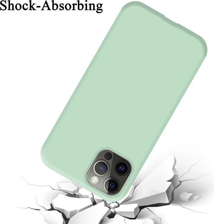 Actual product image Cadorabo TPU Liquid Silicone Case Cover (Apple iPhone 12 Pro Max)