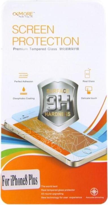 Produktbild Okmore 9H Displayschutzfolie für iPhone 8 plus (1 Stück, Apple iPhone 8 Plus)