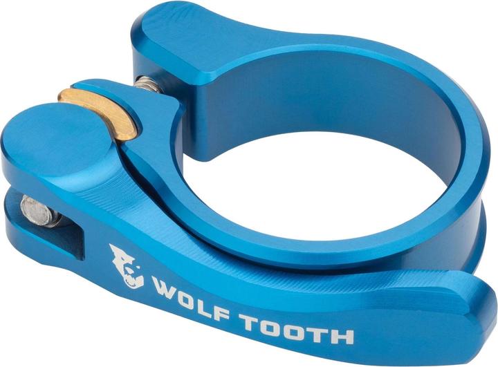 Wolf Tooth Schnellspann-Sattelklemme, 31.8mm, blue