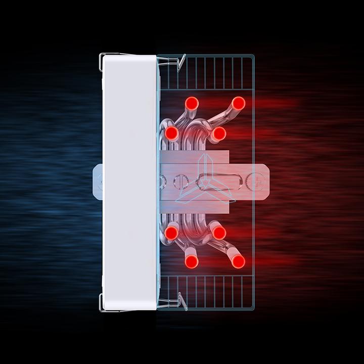 Image du produit Jonsbo CR-1000 EVO Refroidisseur de CPU, ARGB - blanc (154 mm)