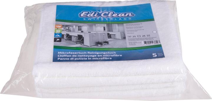 Actual product image Edi Baur Microfiber cleaning cloth Black and White 5 pieces, White (5 pcs.)