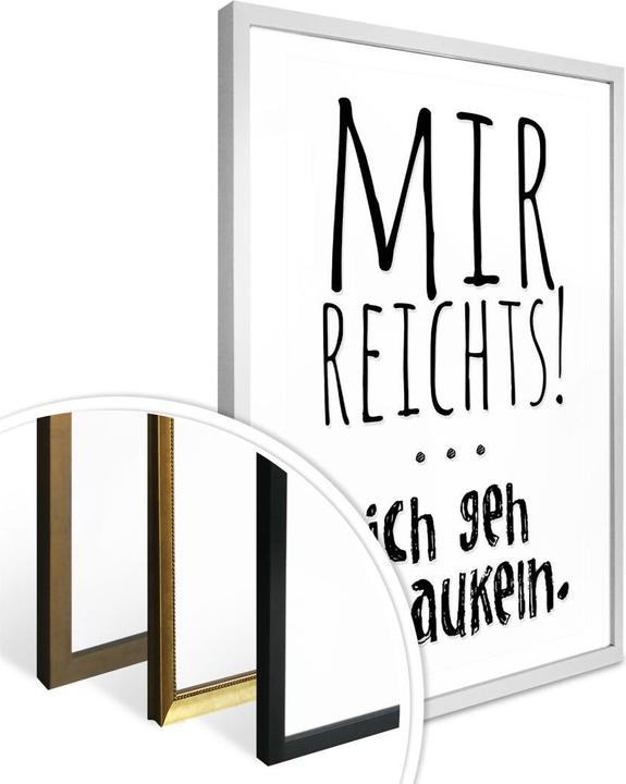 Produktbild Trenddeko Mir reichts, ich geh schaukeln (120 x 150 cm)