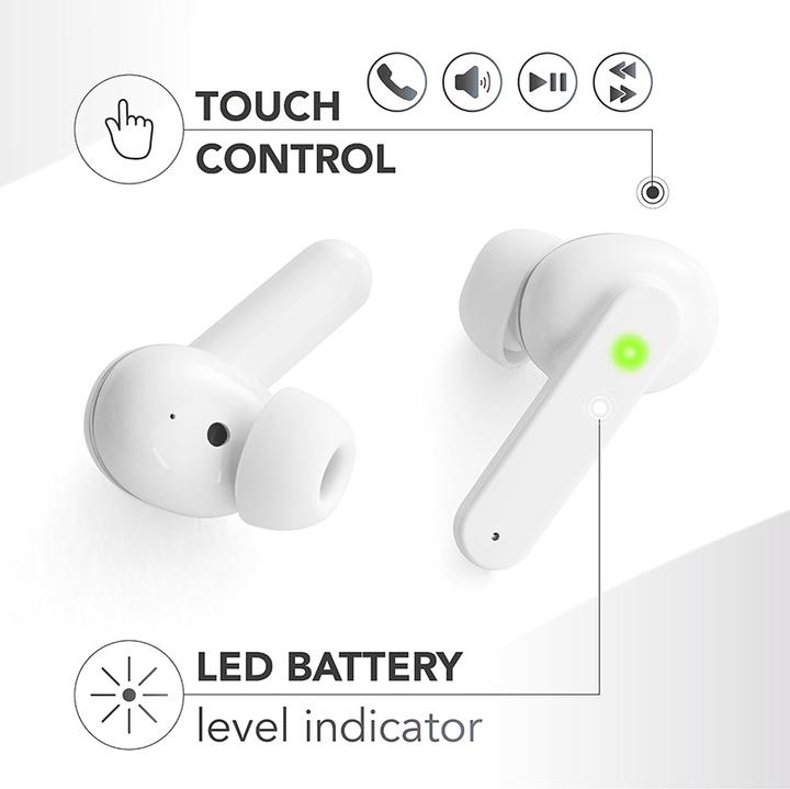 Immagine prodotto Cellularline Musica & Suono Auricolari Bluetooth Linee Fantasia Bianco (5 h, Senza fili)