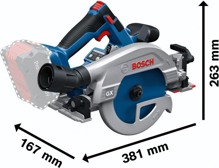 Productafbeelding Bosch Professional GKS 18V-57-2 GX