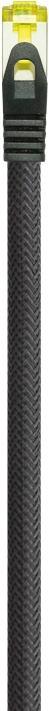Image du produit Python ® Series Câble patch RJ45 avec câble brutCat.7, protection de nez d'encliquetage (RNS®) et tresse (S/FTP, CAT7, 1 m)