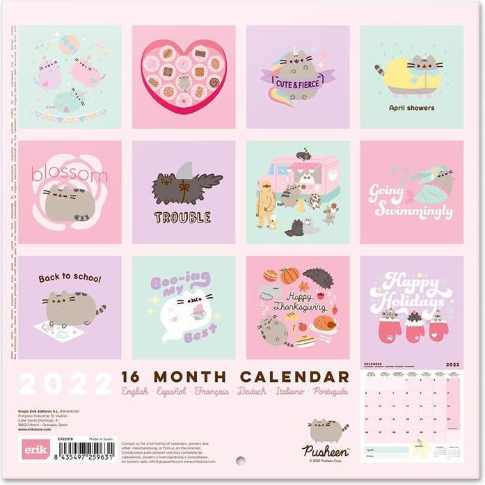 Produktbild Pusheen Wandkalender 2022 aus der Foodie-Kollektion 30 x 30 cm (30 x 30 cm, Deutsch)