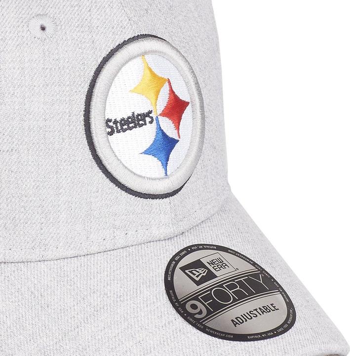 Produktbild New Era 9Forty Cap - Pittsburgh Steelers heather grau (One Size)