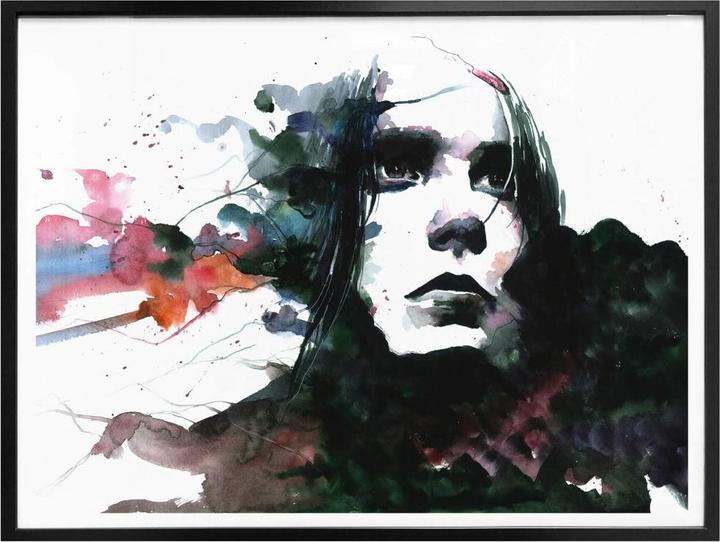 Actual product image Trenddeko Watercolour Face 01 (50 x 40 cm)