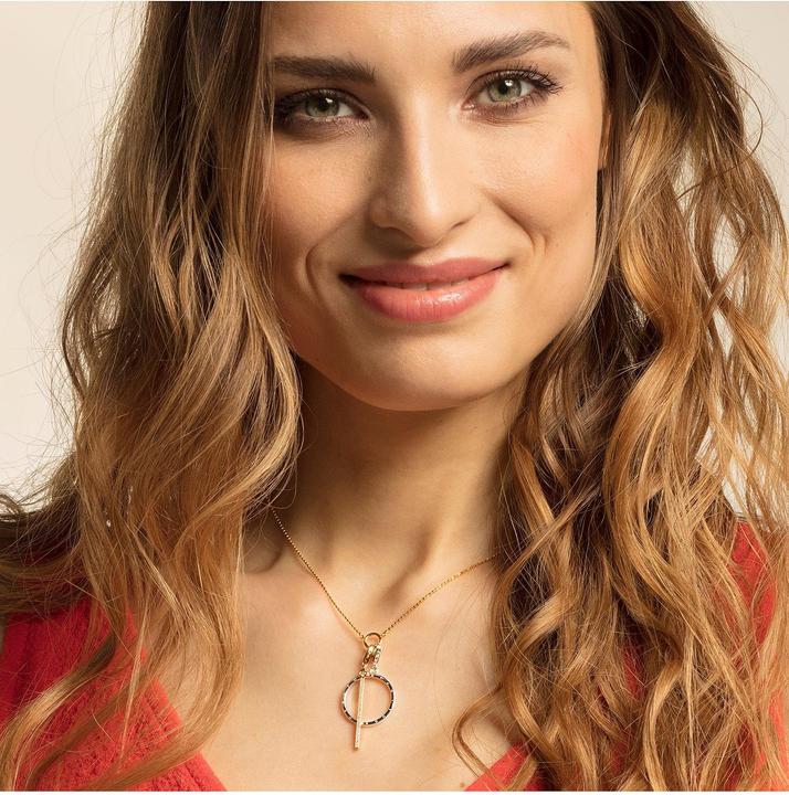 Actual product image Thomas Sabo Charm pendant Vertical Bar gold (925 silver)