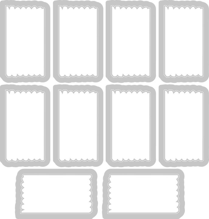 Produktbild Sizzix Framelits Stanzschablone und Clear Stamps "Tab Stamp Alpha by 49 and Market" (70 x)