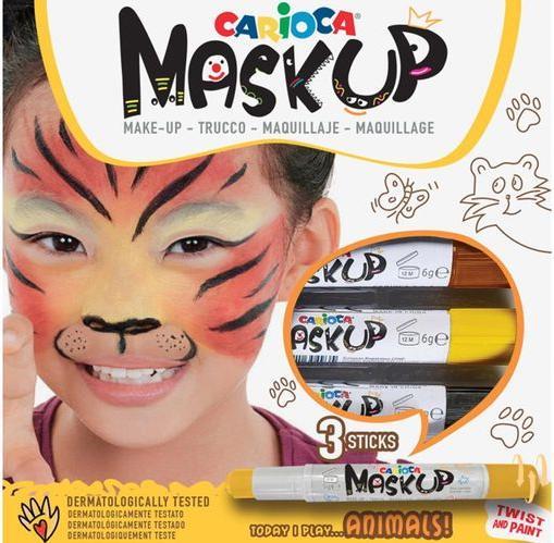 Carioca Mack-Up Animals Box 3 Stück, Gelb
