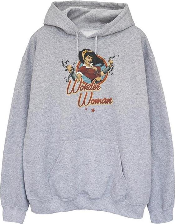 Immagine prodotto Wonder Woman Felpa con Cappuccio Distintivo Donna (XS)