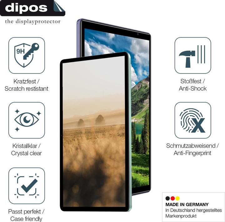 Actual product image Dipos Anti-Shock Screen Protector Clear (1 Piece, Alcatel 3T10 2020)