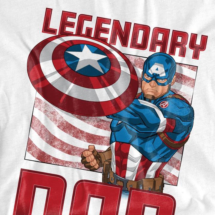 Produktbild Captain America Legendary Dad TShirt (XXL)