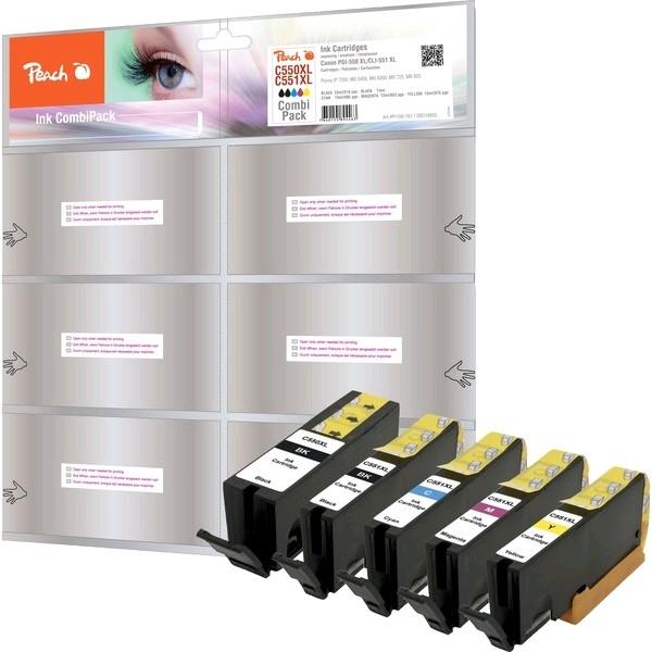 Actual product image Peach CLI-551XL/PGI-550XL Multipack (M, C, Y, PBK, FC)