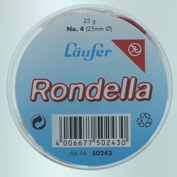 Produktbild Läufer L„ufer Gummiringe RONDELLA in Dose, rot, 25 mm, 25 g (1 Stk.)