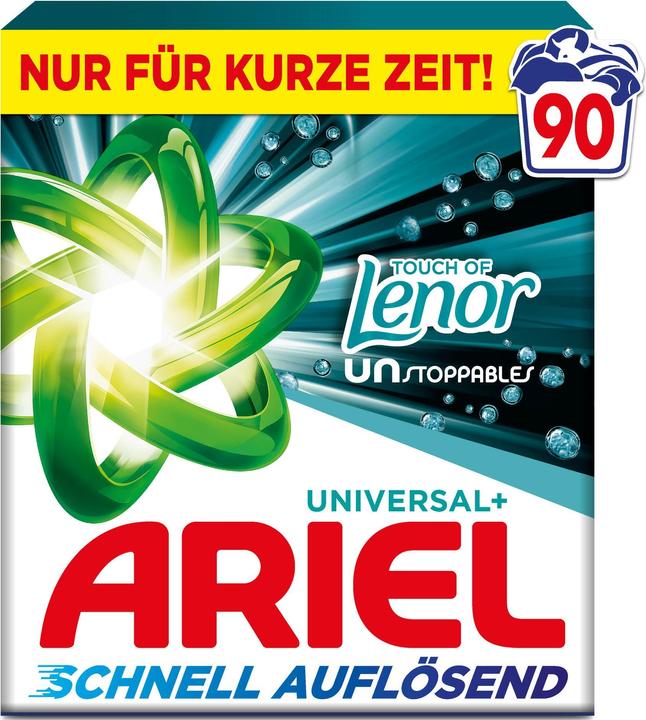 Produktbild Ariel Touch of Lenor Unstoppables (90 Waschgänge, Waschpulver)