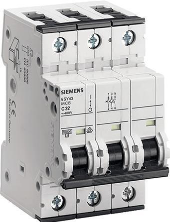 Actual product image Siemens Circuit breaker 3 pole 25A type C
