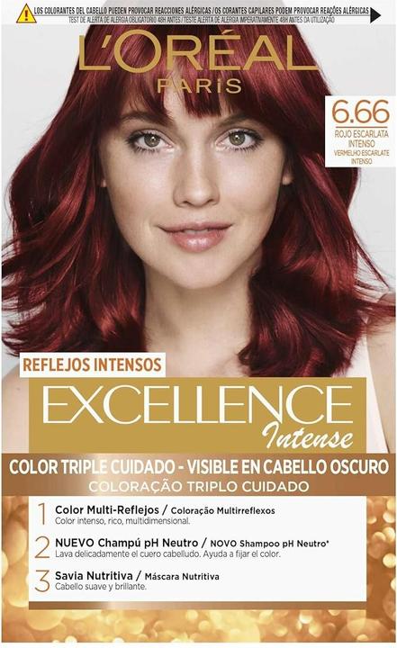 Image du produit L'Oréal Paris EXCELLENCE INTENSE encre #6,66 rojo escarlata intenso (#6,66 rojo escarlata intenso)
