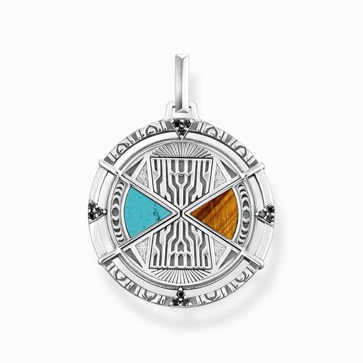Actual product image Thomas Sabo Pendant Talisman Turquoise and Tiger Eye (925 silver)