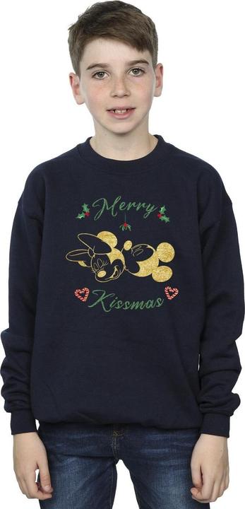 Actual product image Disney Boys Mickey Mouse Merry Kissmas Sweatshirt (128)