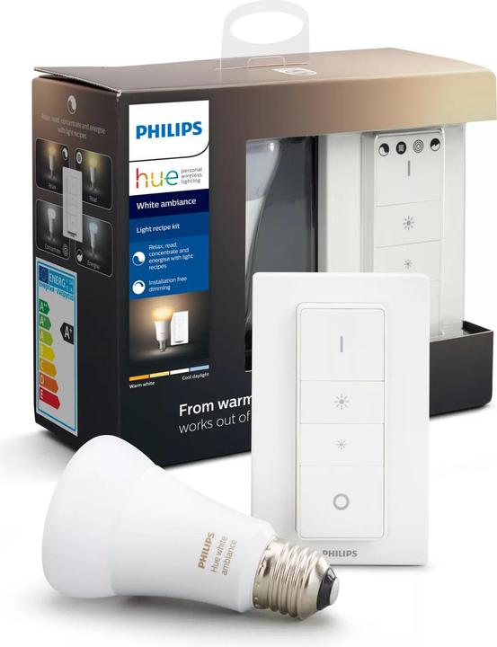 Produktbild Philips Hue White Ambiance BT (E27, 9 W, 806 lm, 1 x, F)