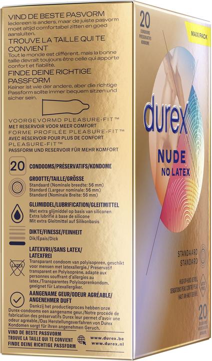 Actual product image Durex Nude No Latex (20 pcs.)
